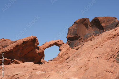 Arch Rock in Valley of Fire Nevada
