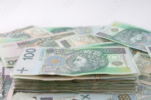 Plik pieniedzy PLN banknoty
