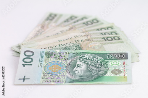Sto złotych PLN banknoty