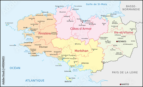 Bretagne, Administrativ