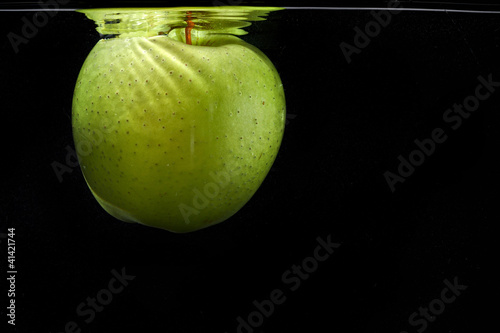 green apple like moon