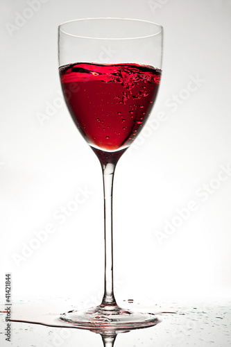 glass of wine splash