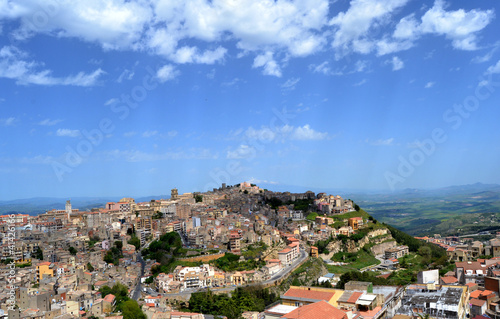 Panorama of the city of Enna, Sicily