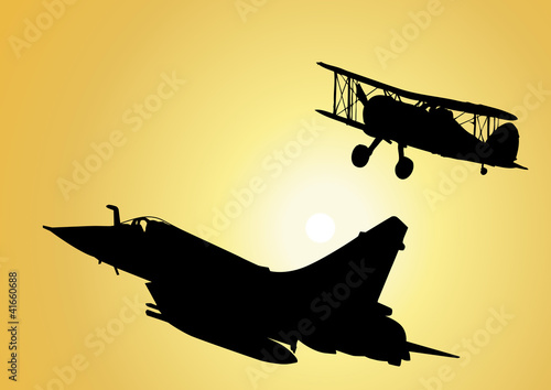 Silhouette_Avions de chasse