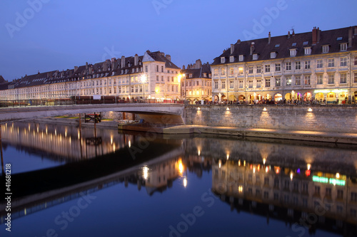 Besançon at night, France