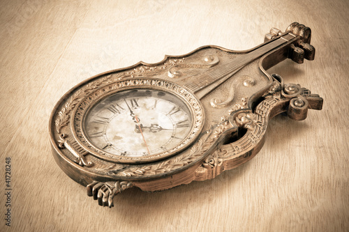 Antique gold clock