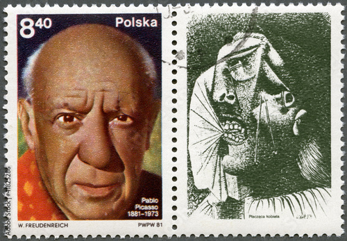 POLAND - 1981: shows Pablo Picasso (1881-1973), artist