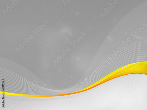 Gray background Dizzy-G, yellow waves