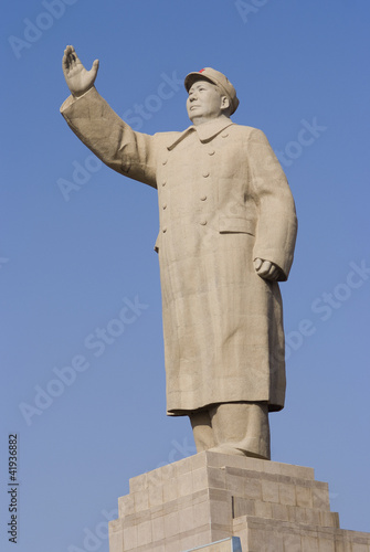 mao's statue in kashgar, china