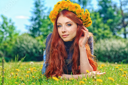 circlet of flowers