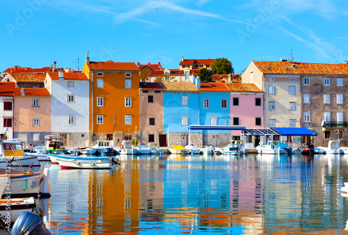 old Istrian town in Novigrad, Croatia.