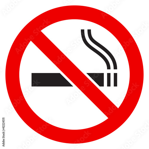 The sign No Smoking