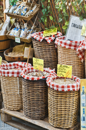 Baskets of Dried Beans