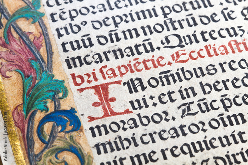 fragments of the Latin missal