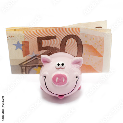 cochon économie billet d'euro