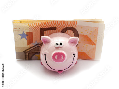 cochon souriant économie argent