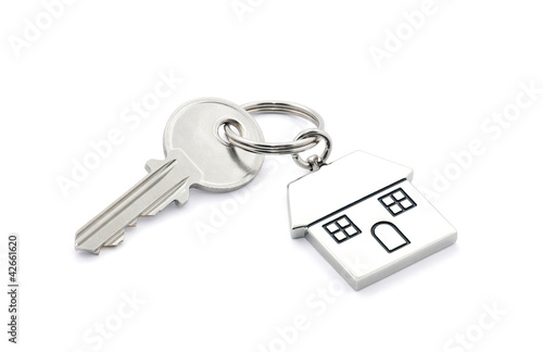 House key with clipping path