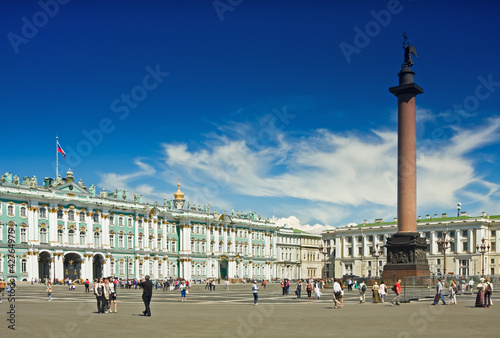 Winter Palace and Alexander Column on Palace Square