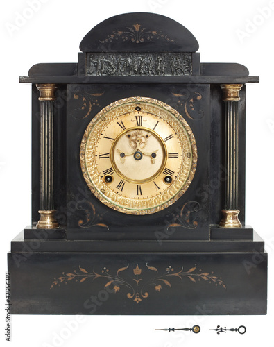 Antique Clock with Roman Numerals