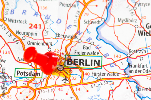 Berlin on a map