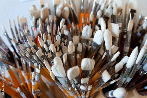Artist's paint brushes