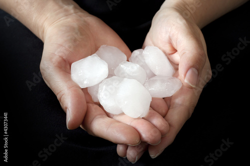 Hail in hands weather anomaly
