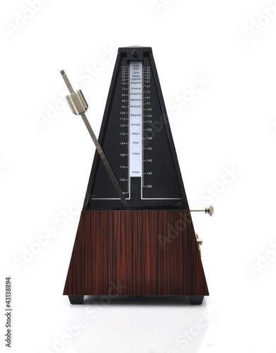 metronome on white background