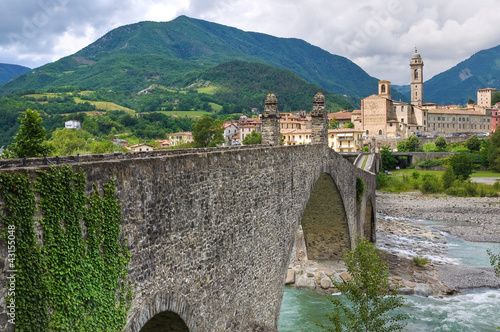 Hunchback Bridge. Bobbio. Emilia-Romagna. Italy.