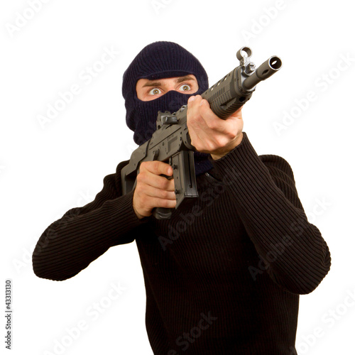 Photo of terrorist with gun