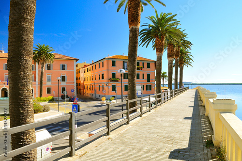 embankment in Orbetello