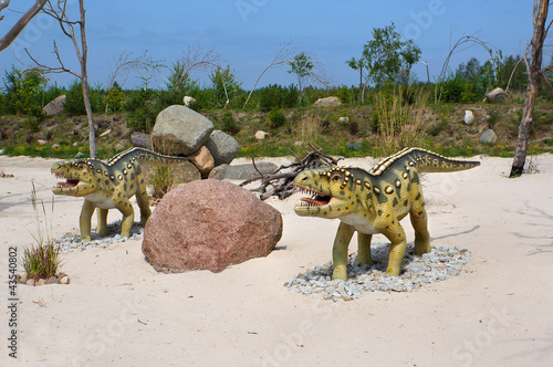 Ornithosuchus. Model of dinosaur.