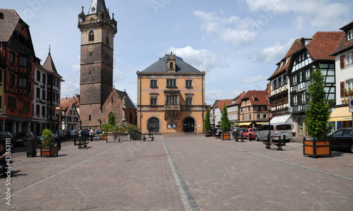 France, the market square of Obernai