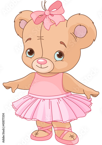 Cute Teddy Bear Ballerina