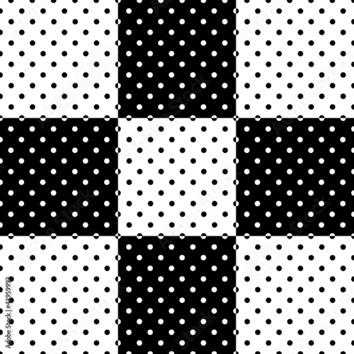 Polka Dot Seamless Background Tiles, EPS includes pattern swatch