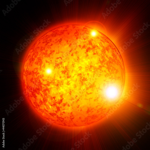 Sun in outer space