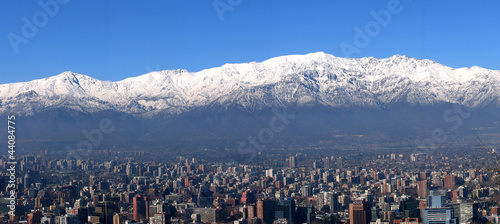 Panorama Santiago de Chile mit Anden