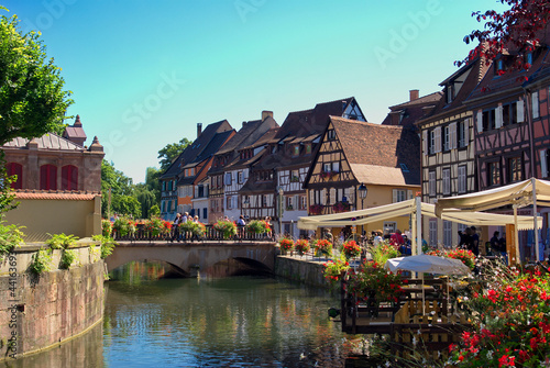 Petite Venise à Colmar , Alsace (Fr).