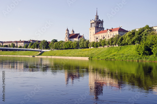 old Vilnius and Neris river