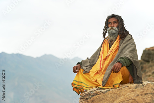 Indian monk sadhu