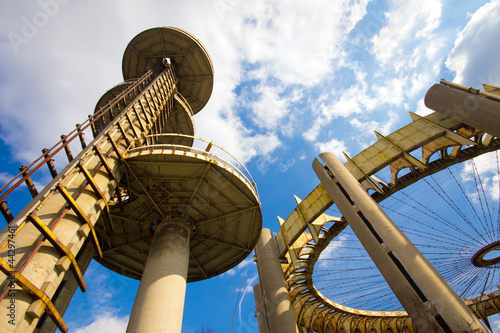 Historic 1964 Worlds Fair observation towers in New York City