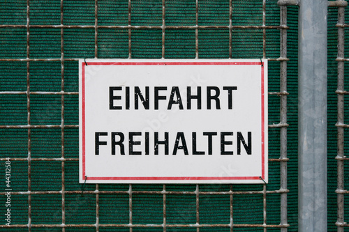 Einfahrt Freihalten / Österreich