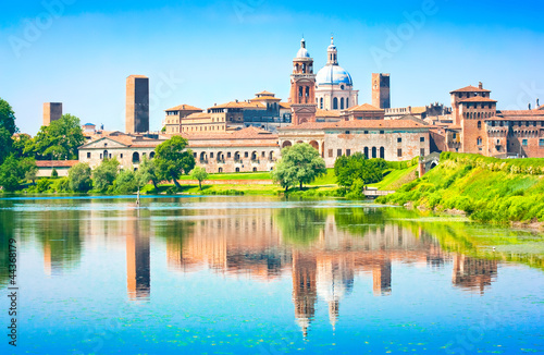 Medieval city of Mantua in Lombardy, Italy