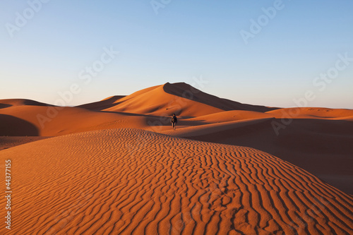 Hike in desert