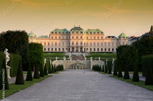 Baroque castle Belvedere in Vienna, Austria