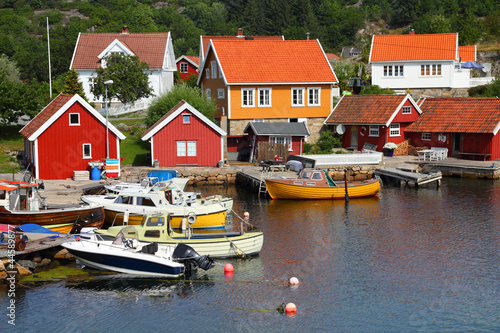 Harbor in Norway - Skjernoya Island