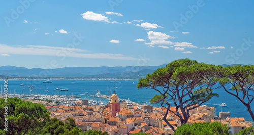 San Tropez with top view.