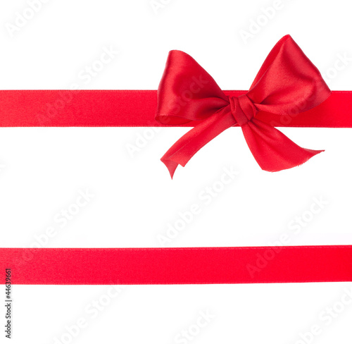 Festive gift ribbon and bow