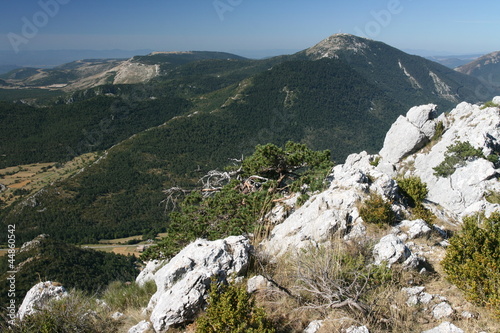 Montagne du Lachens (alt 1714 m) vue du Bauroux