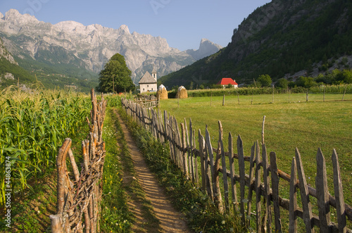 Theth Valley In Albanian Alps