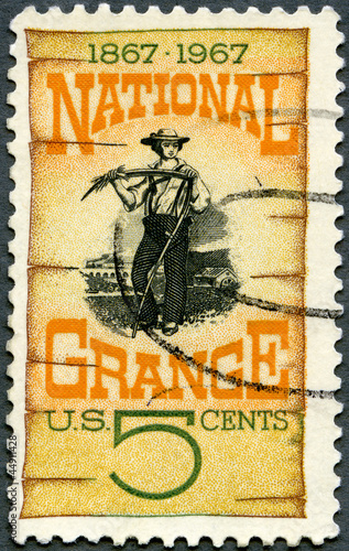 USA - 1967: Grange Poster, 1870, American farmers organization